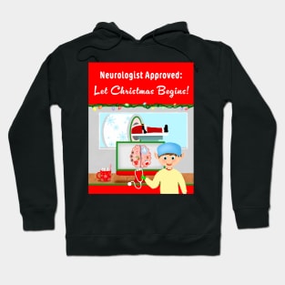Santa In MRI Christmas Neurologist Hoodie